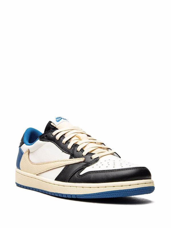 TRAVIS SCOTT X FRAGMENT AIR JORDAN 1 LOW OG SP SNEAKERS