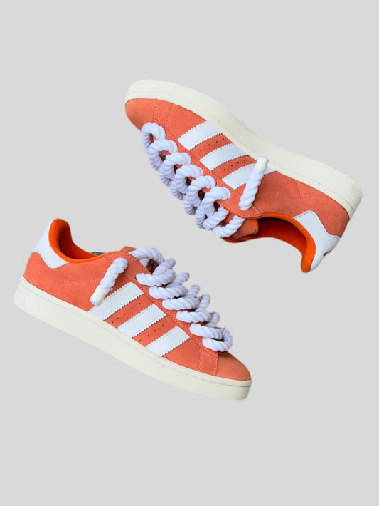 ORANGE ADIDAS CAMPUS X ROPE LACES