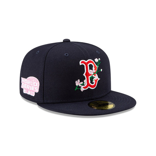 BOSTON RED SOX 59FIFTY MLB AC PERF NAVY BLOOM CAP