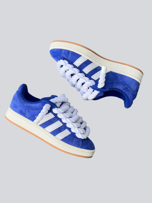 BLUE ADIDAS CAMPUS X ROPE LACES