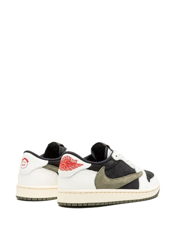 TRAVIS SCOTT AIR JORDAN 1 LOW OG "OLIVE" SNEAKERS