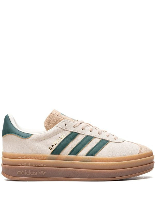 ADIDAS GAZELLE BOLD "CREAM COLLEGIATE/GREEN" SNEAKERS