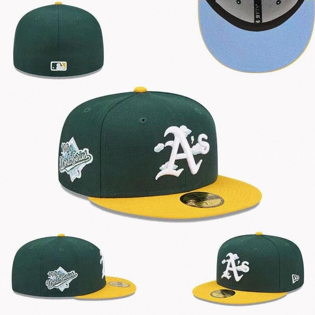 MLB OAKLAND ATHLETICS COMIC CLOUD FITTED HAT