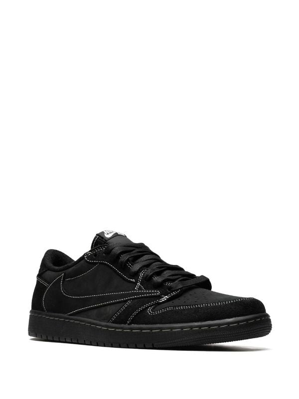 TRAVIS SCOTT AIR JORDAN 1 LOW OG "BLACK PHANTOM" SNEAKERS