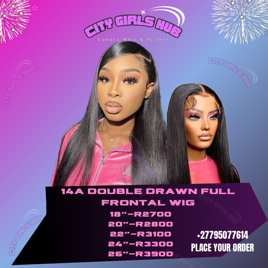 14A DOUBLE DRAWN FULL
FRONTAL WIG