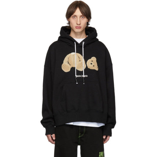 PALM ANGELS BLACK KILL THE BEAR HOODIE