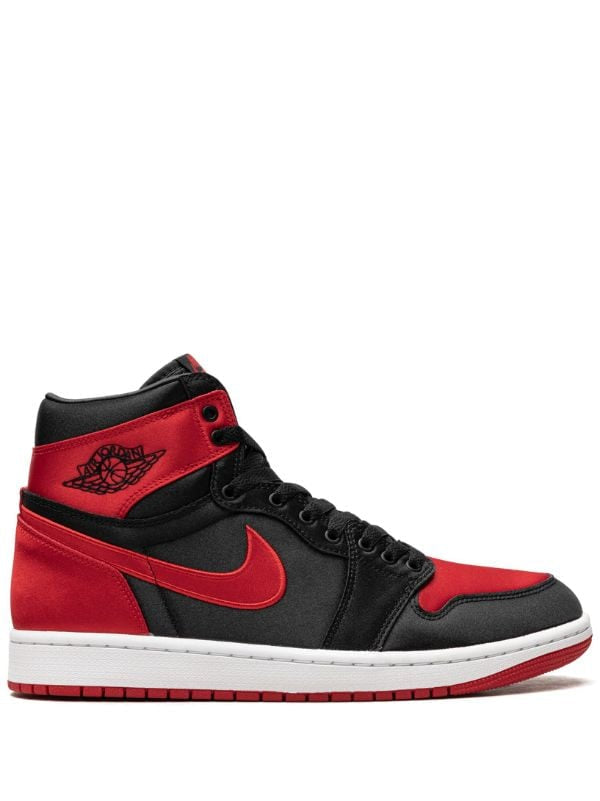 AIR JORDAN 1 "SATIN BRED" HIGH-TOP SNEAKERS