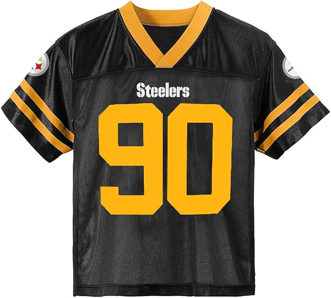 NFL PITTSBURGH STEELERS COLOR RUSH LIMITED JERSEY T.J. WATT BLACK #90