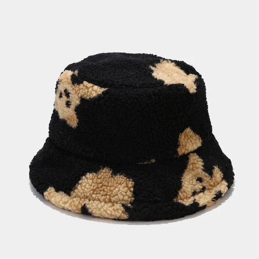 BEAR BUCKET HAT BLACK