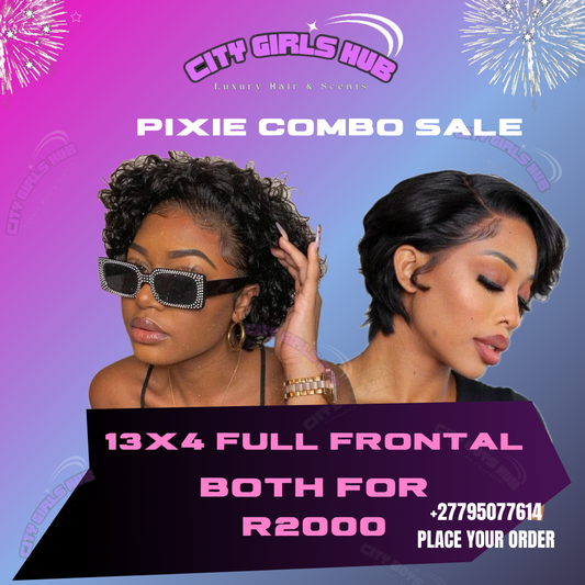PIXIE COMBO SALE: 13X4 FULL FRONTAL