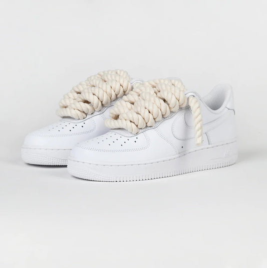 CUSTOM AIR FORCES WITH ROPE LACES