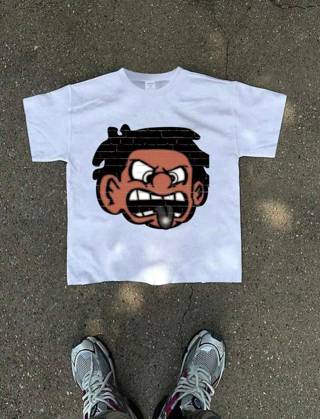 CARTOON FACE GRAPHIC TEE 2