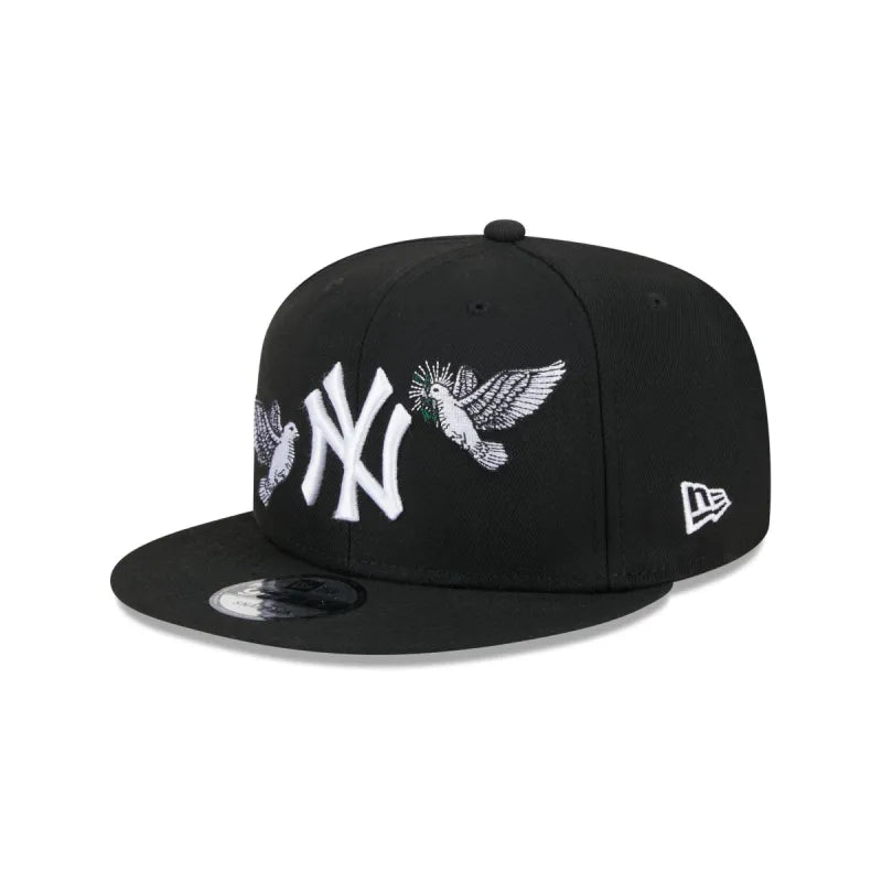 BLACK NEW YORK YANKEES GREEN BOTTOM PEACE NEW ERA 9FIFTY SNAPBACK 2