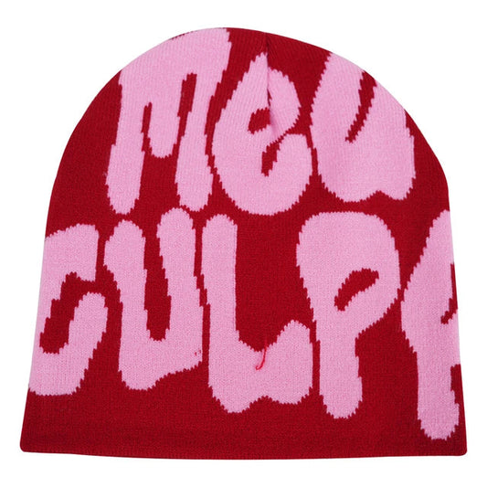 MEA CULPA BEANIE PINK 2