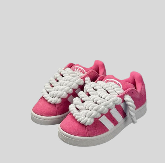 PINK ADIDAS CAMPUS X ROPE LACES