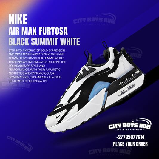 NIKE AIR MAX FURYOSA BLACK SUMMIT WHITE