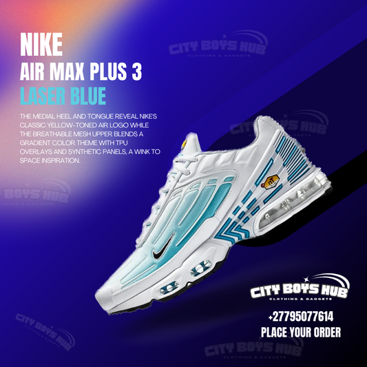 NIKE AIR MAX PLUS 3 LASER BLUE