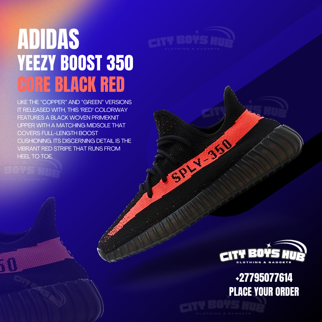 ADIDAS YEEZY BOOST 350 CORE BLACK RED