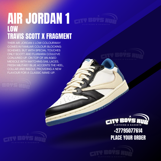 NIKE AIR JORDAN 1 LOW X TRAVIS SCOTT X FRAGMENT