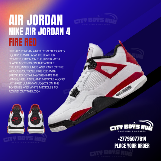 NIKE AIR JORDAN 4 FIRE RED