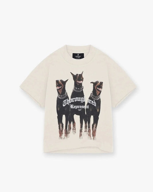 REPRESENT THOROUGHBRED T-SHIRT VINTAGE WHITE